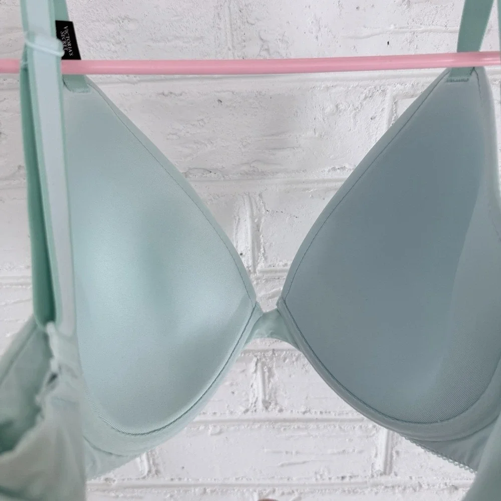 Victoria's Secret PINK Bra Women's 32DDD Lightly Lined Full‎ Coverage Smooth Blu